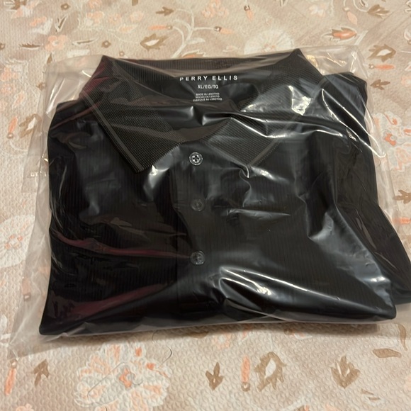 Perry Ellis‎ Men's Black Polo Shirt - Picture 11 of 11